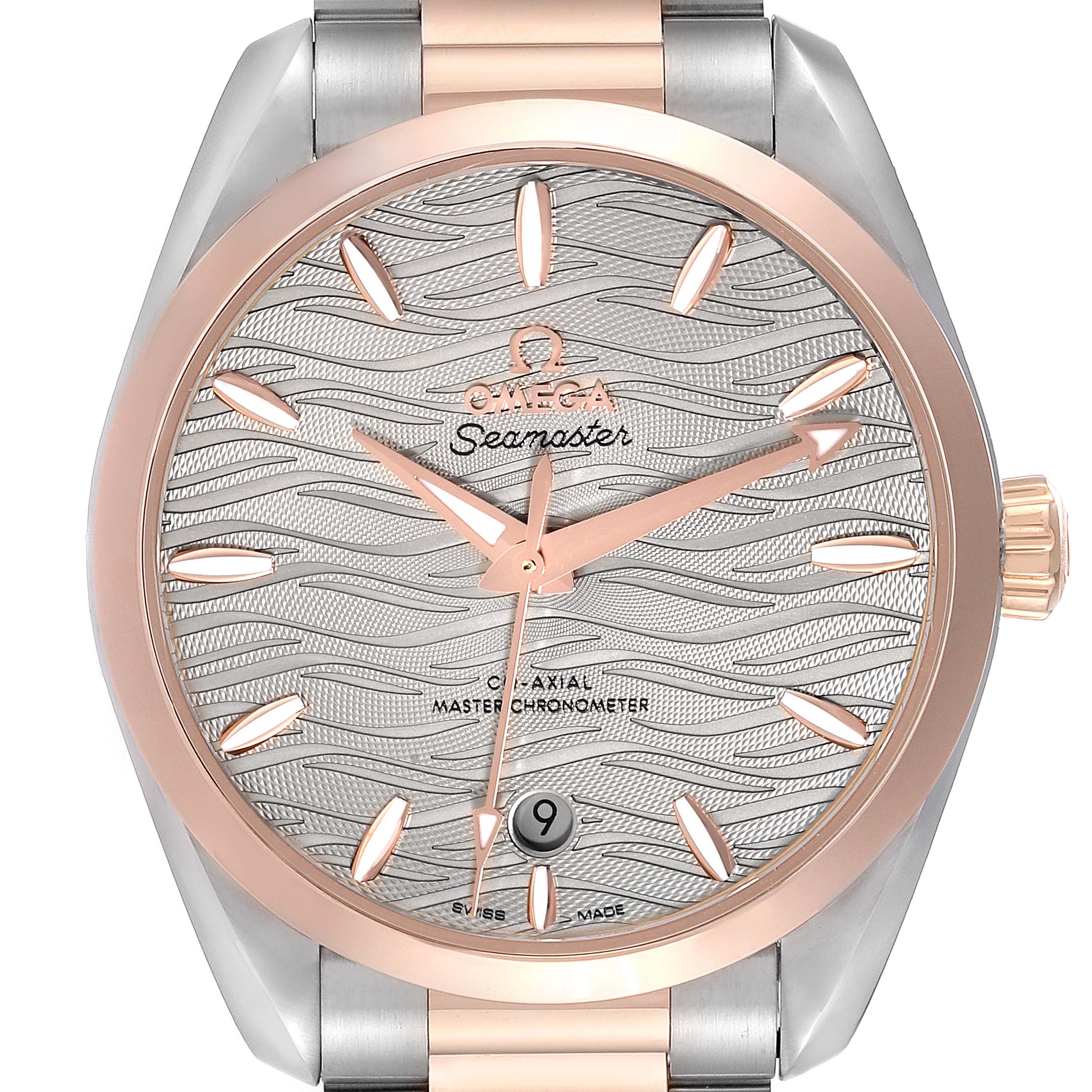 Omega Seamaster Aqua Terra Steel Rose Gold Mens Watch 38.0 MM 220.20.38.20.06.001