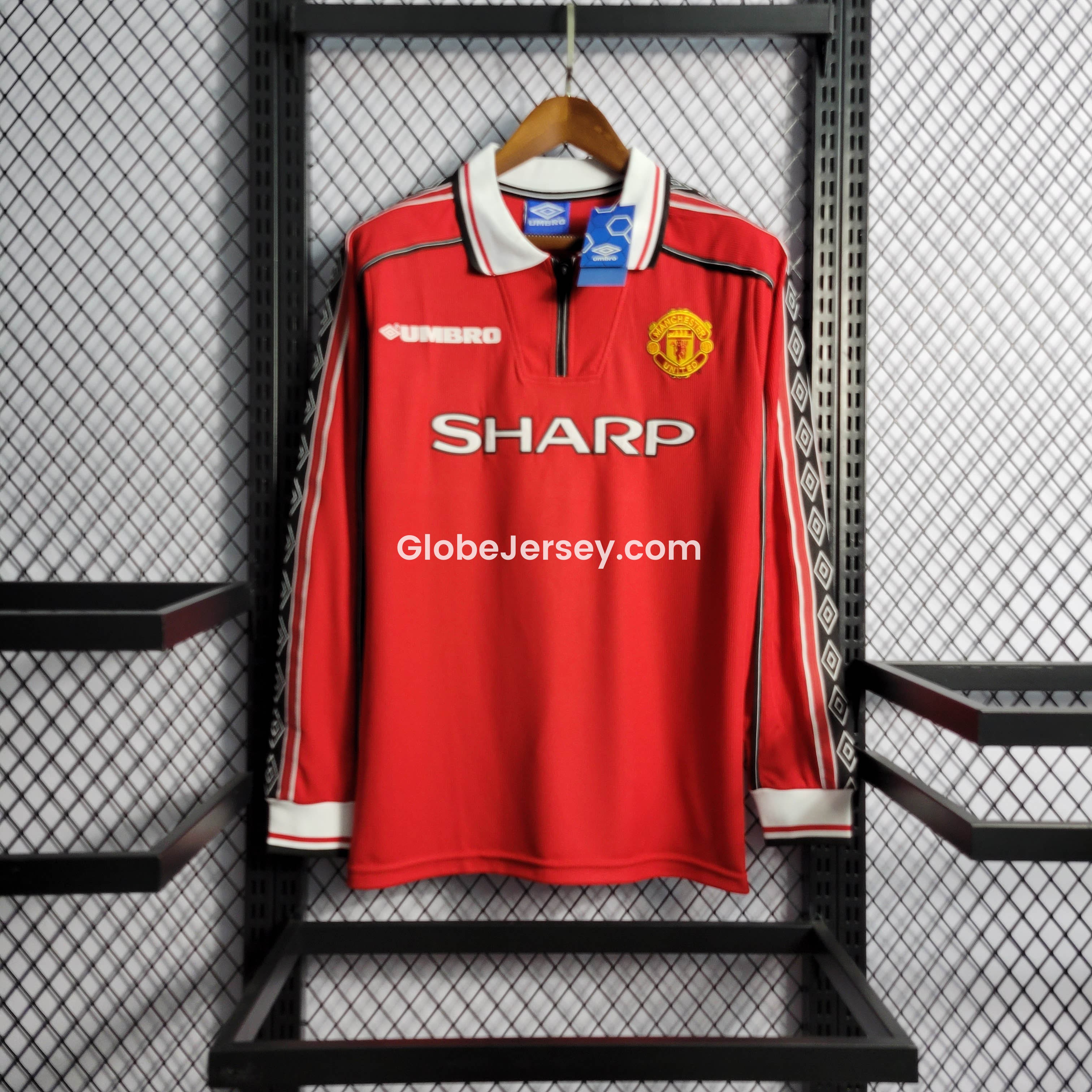 Retro Manchester United 98-99 Home Long Sleeve Jersey