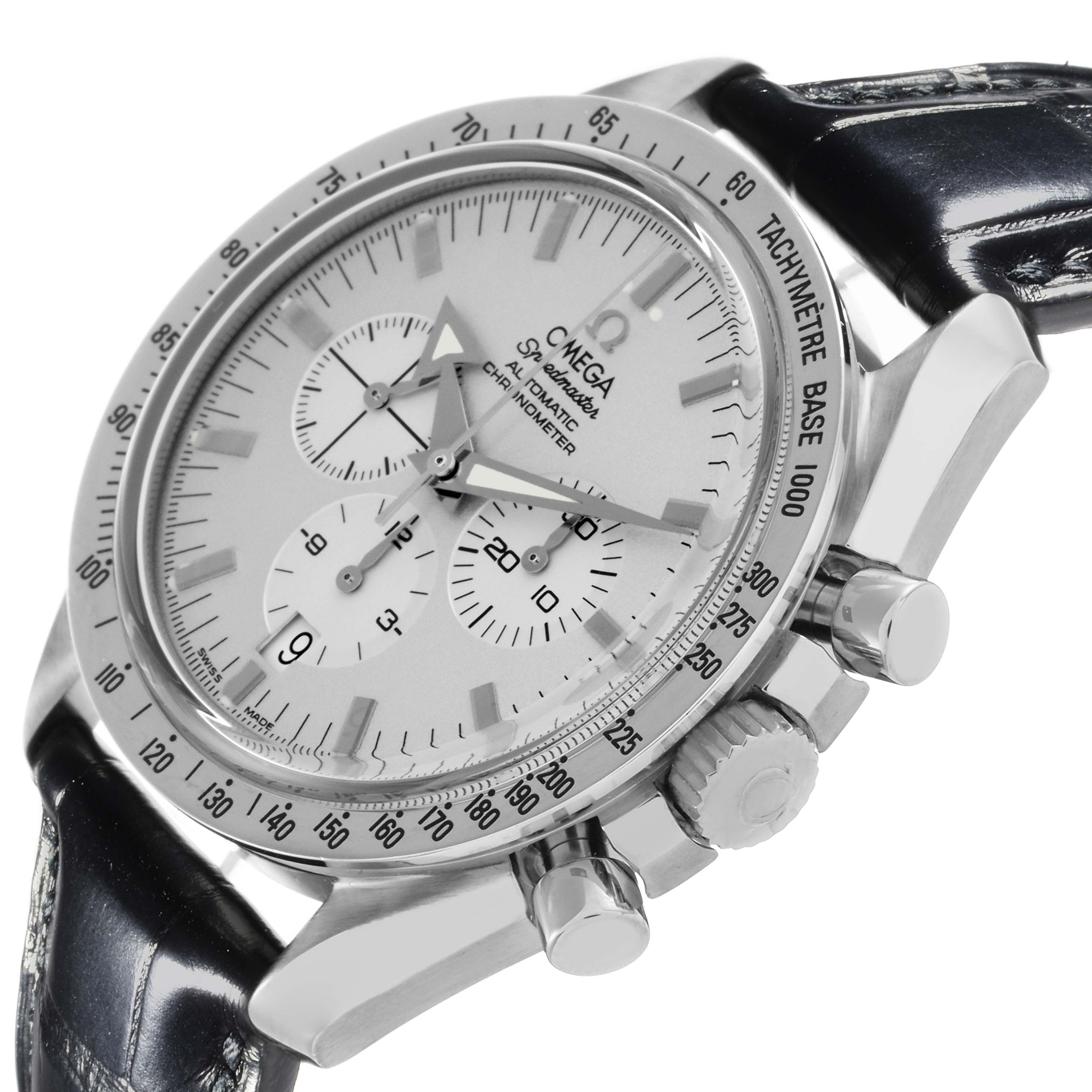 Omega Speedmaster Broad Arrow White Gold Mens Watch 42.0 MM 3652.30.31
