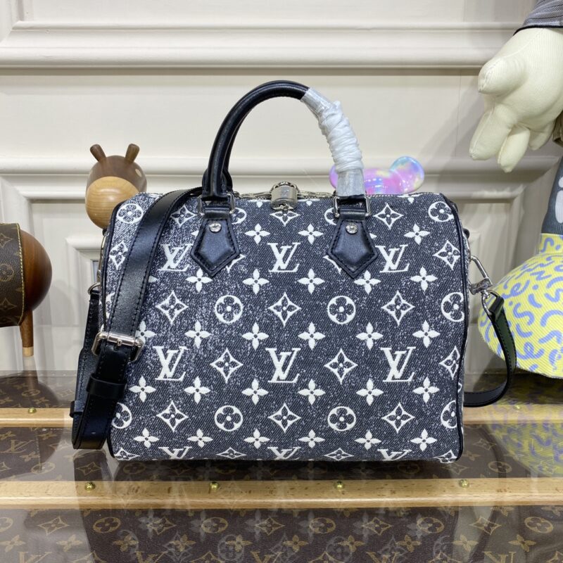 Replica Louis Vuitton Speedy Bandouliere 25 Denim Canvas