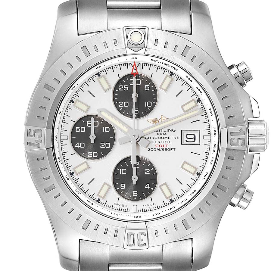 Breitling Colt Automatic Chronograph White Dial Watch A13388