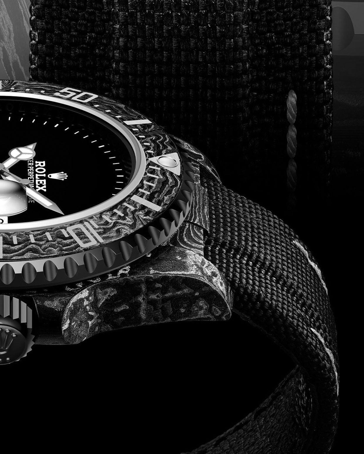 NTPT Carbon DiW Rolex Sea Dweller GHOST