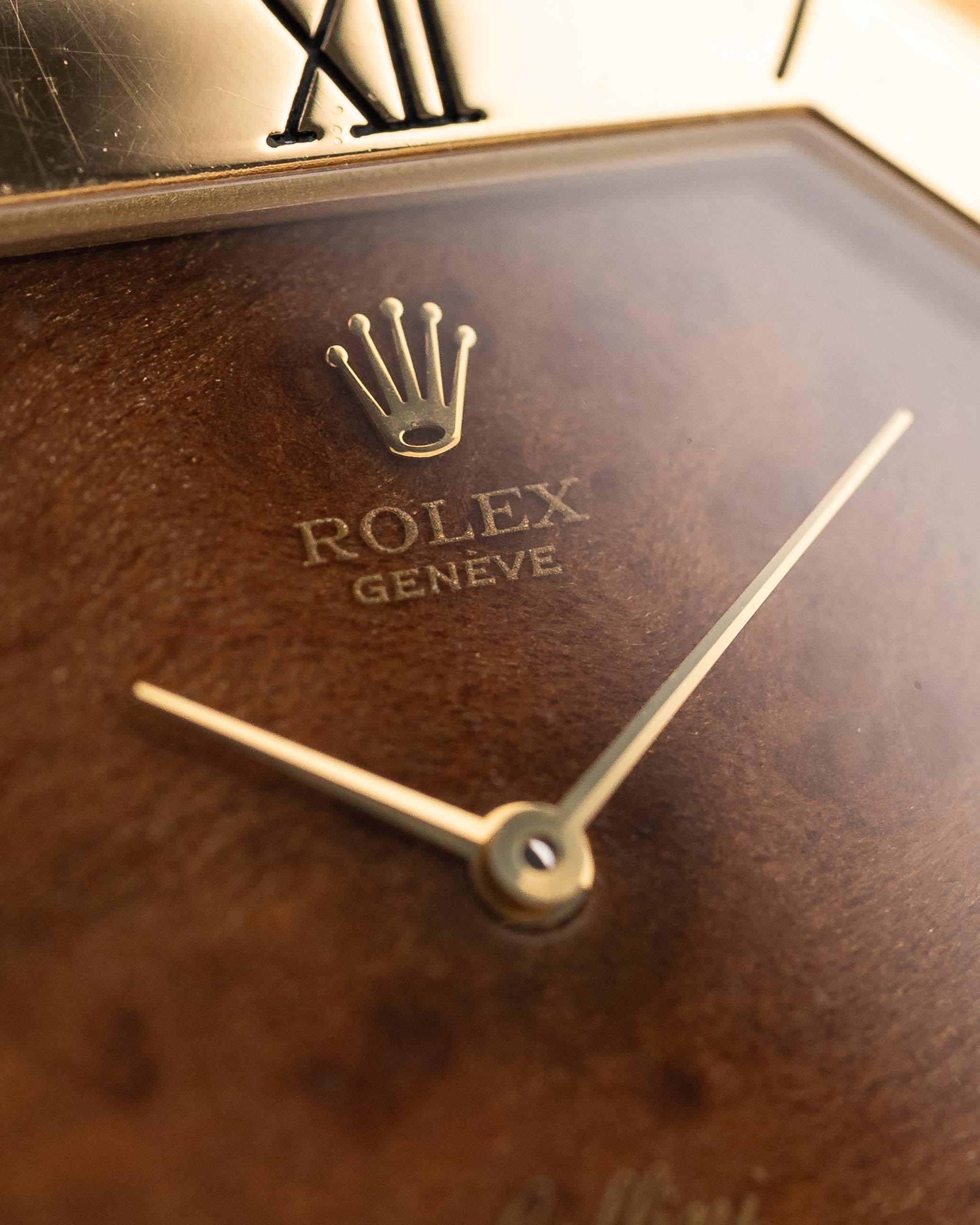 Rolex Cellini 4350 Octagon Wood 1981