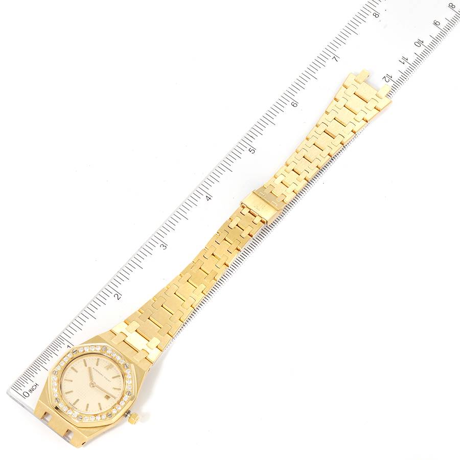 Audemars Piguet Royal Oak Yellow Gold Diamond Ladies Watch 56271BA