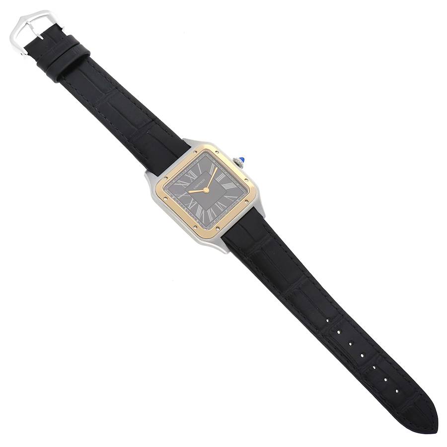 Cartier Santos Dumont Large Le 14 Bis Limited Edition Steel Yellow Gold Mens Watch W2SA0015
