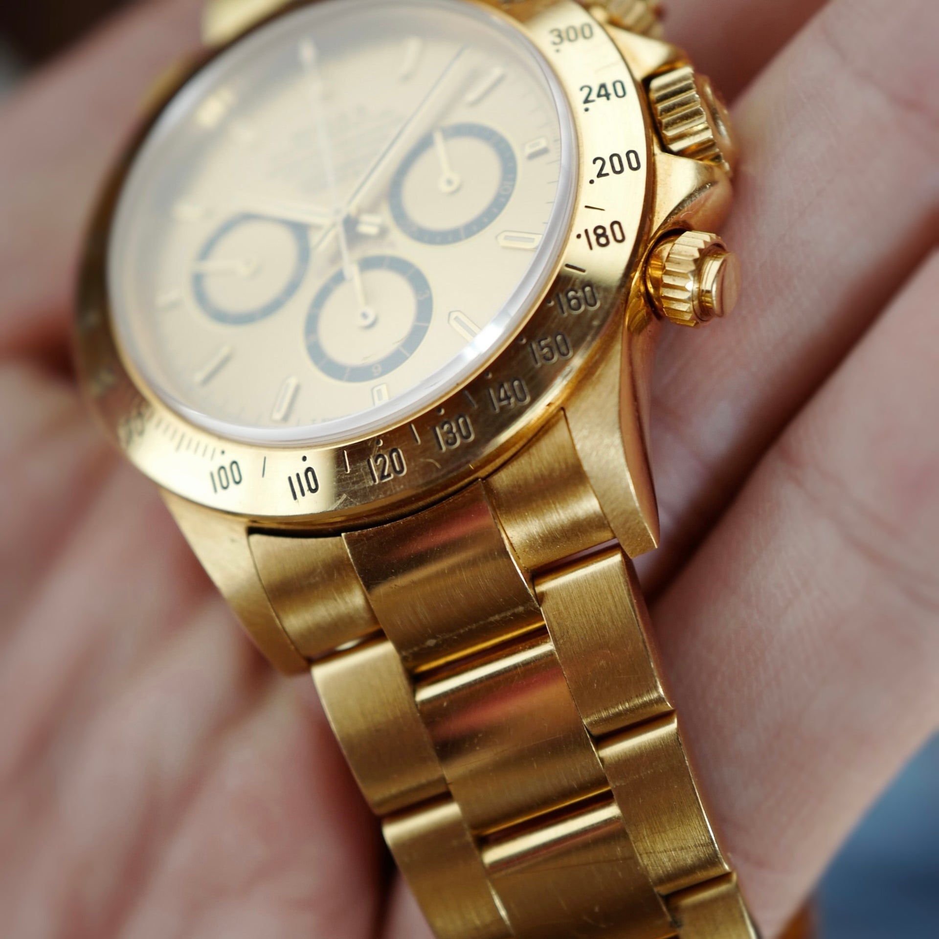 Rolex Yellow Gold Cosmograph Daytona Zenith Watch Ref. 16528