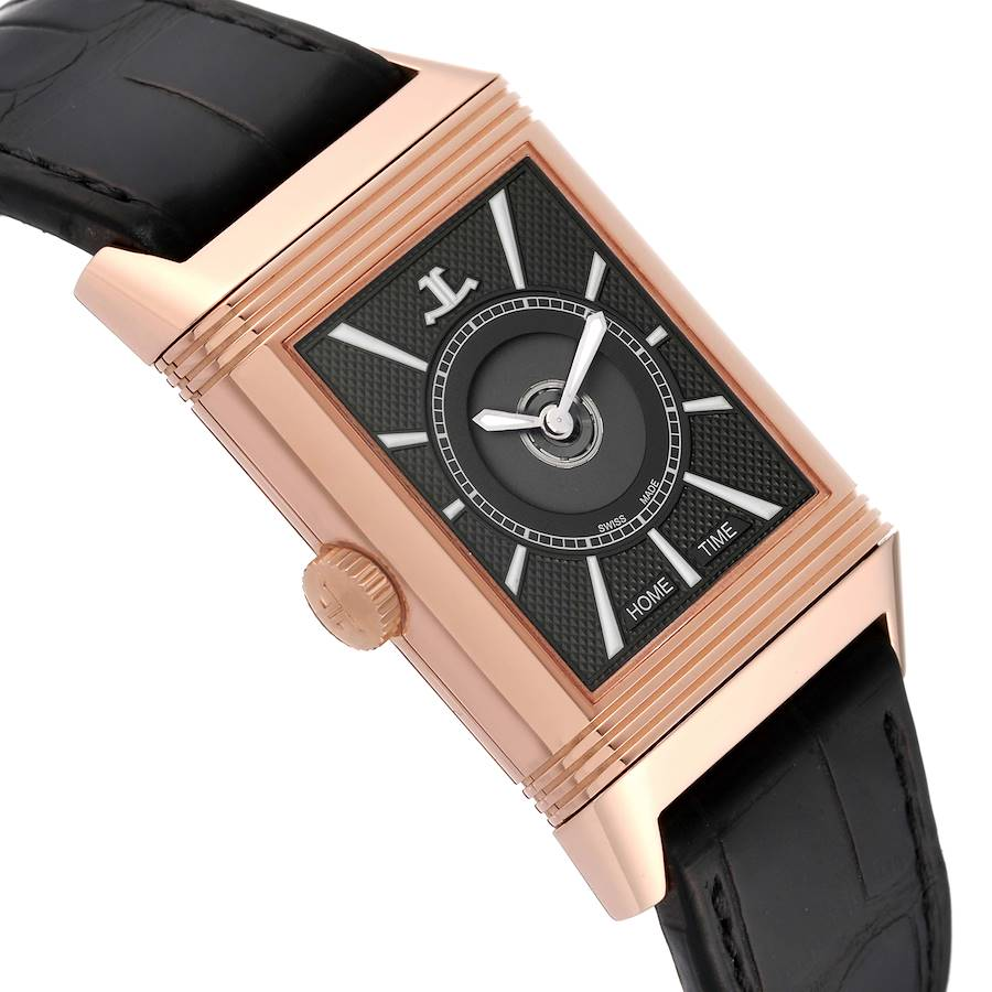 Jaeger LeCoultre Reverso Duoface Rose Gold Mens Watch 215.2.S9 Q3832420 Card