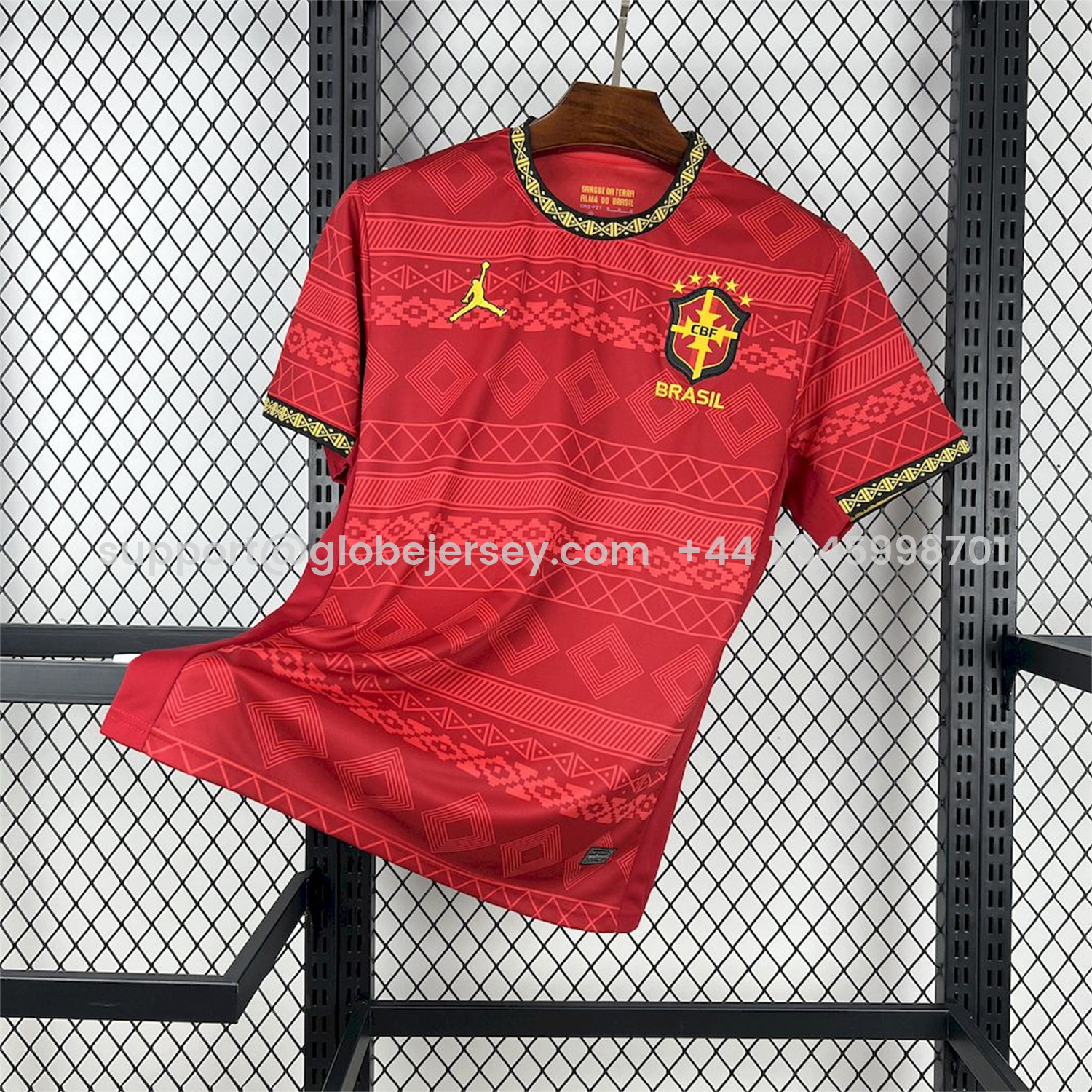 Brazil 25-26 Jordan Red Special Edition Jersey - Fans Version