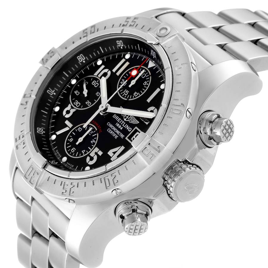 Breitling Aeromarine Avenger Skyland Black Dial Mens Watch A13380
