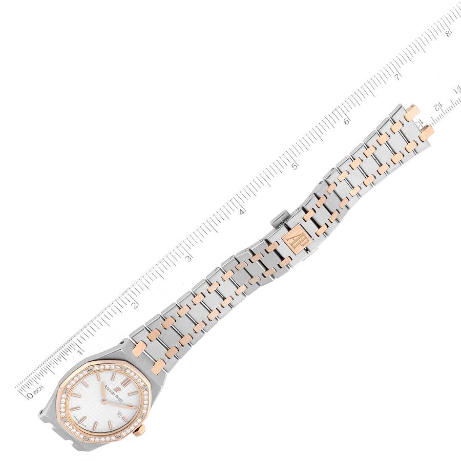 Audemars Piguet Royal Oak 33 Steel Rose Gold Diamond Ladies Watch 67651SR