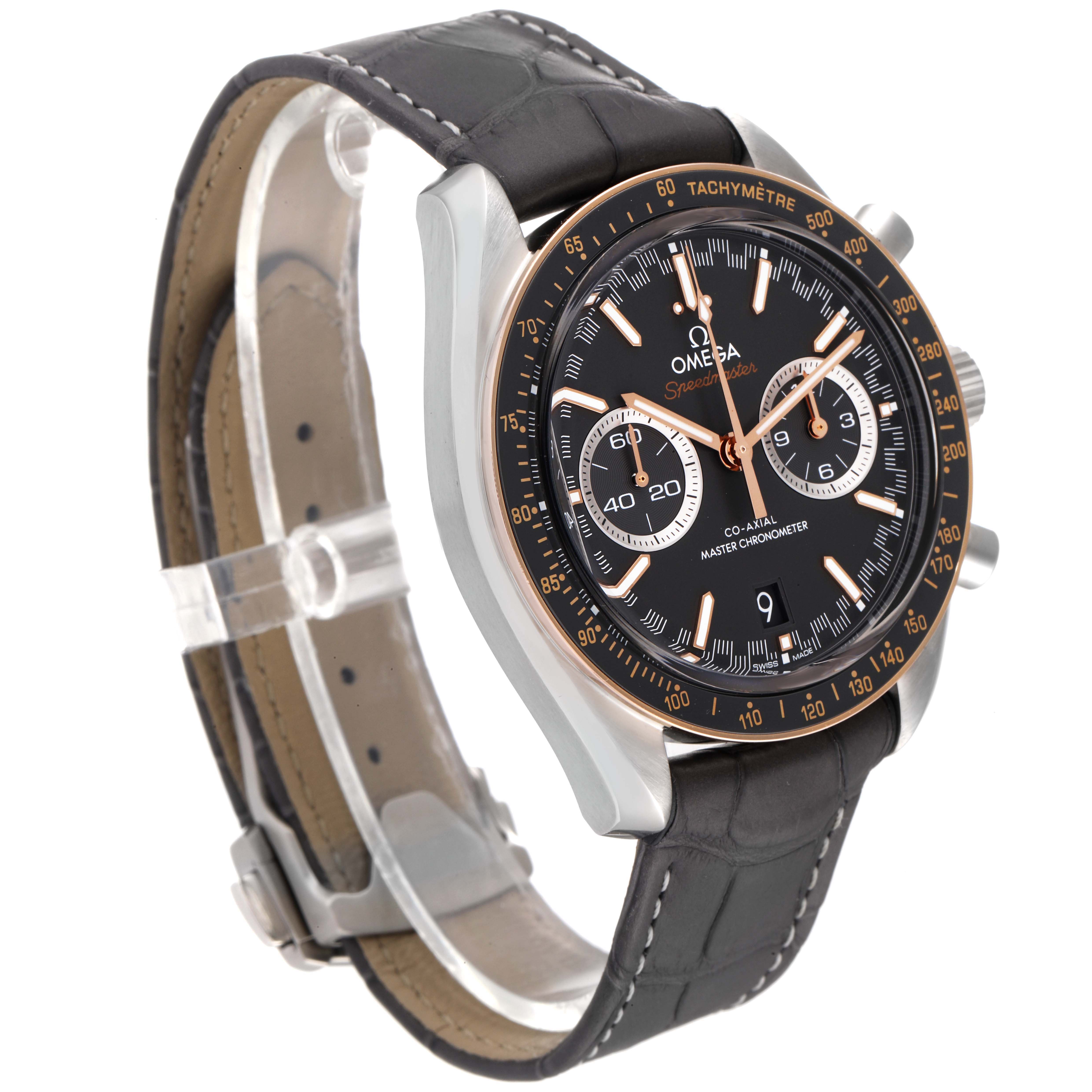 Omega Speedmaster Racing Steel Rose Gold Mens Watch 44.25 MM 329.23.44.51.06.001