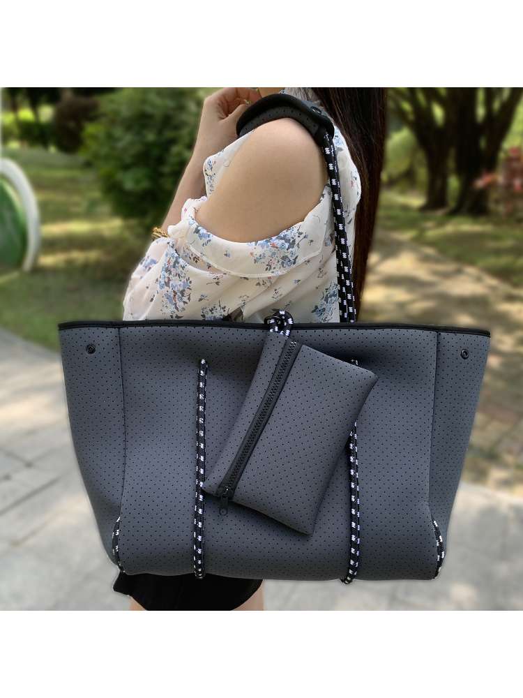 Solid Magnetic Closure Beach Tote Bag