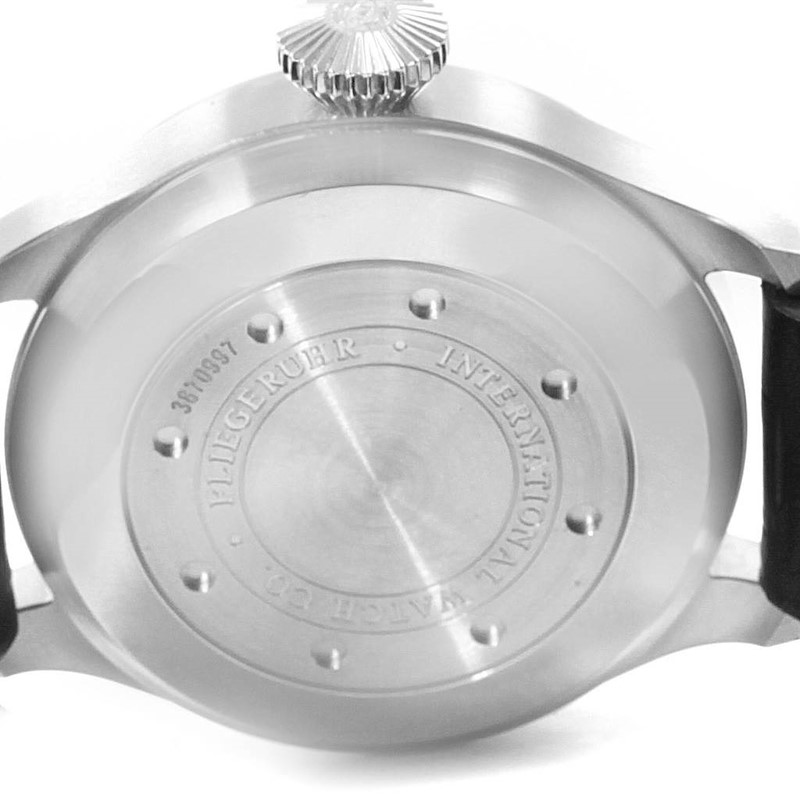 IWC Big Pilot Automatic Stainless Steel Black Dial Mens Watch IW500901