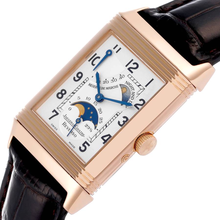 Jaeger LeCoultre Reverso Sun Moon Rose Gold Mens Watch 270.2.63 Q2752420