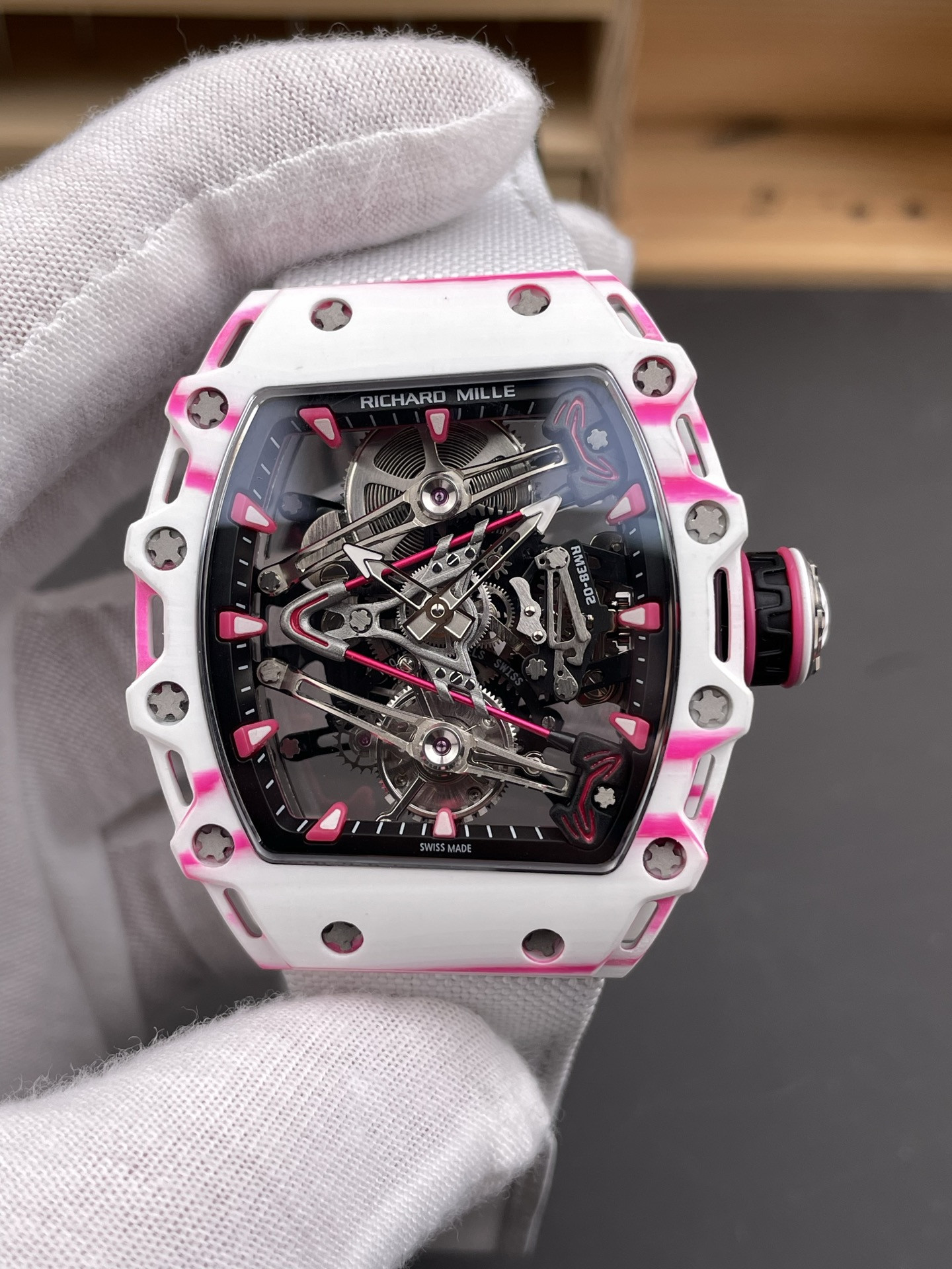 RM38-02 Carbon Fiber Pink