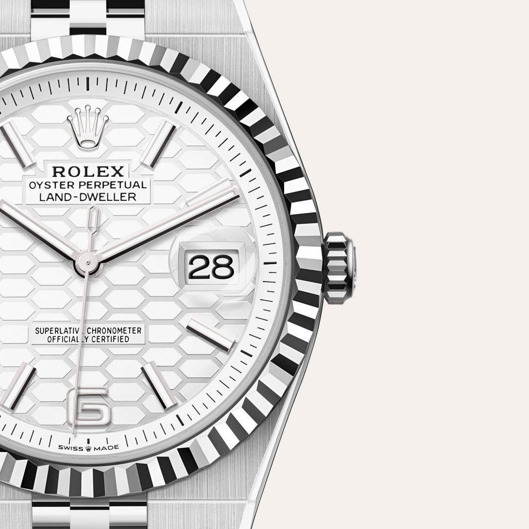 2025 NEW Rolex Land-Dweller 40 Oyster, 40 mm, Oystersteel and white gold M127334-0001