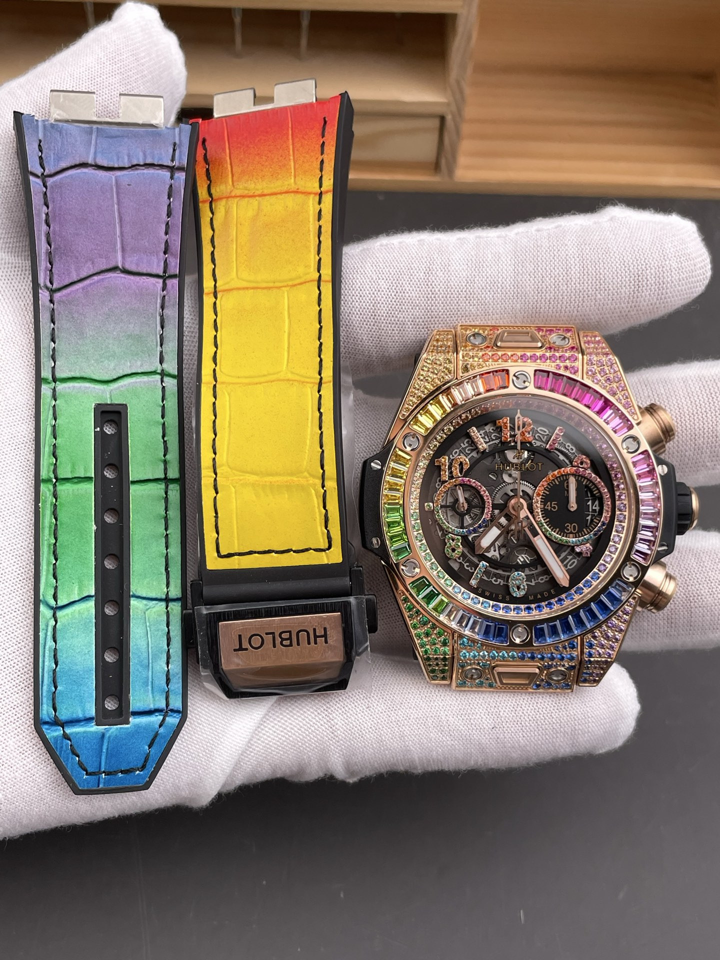 Big Bang Rainbow Diamond Chronograph