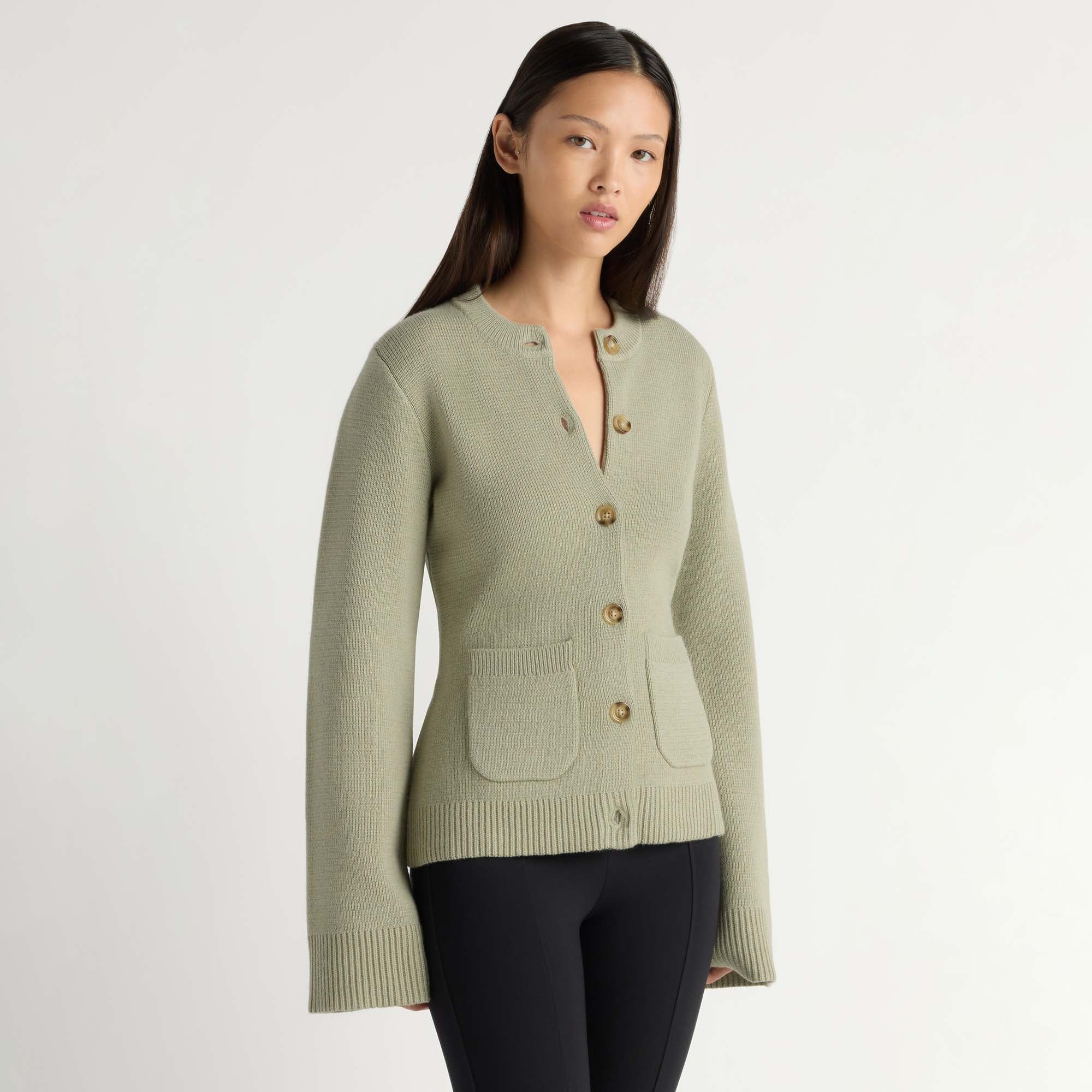 Eames Organic Cotton-Wool Cardigan