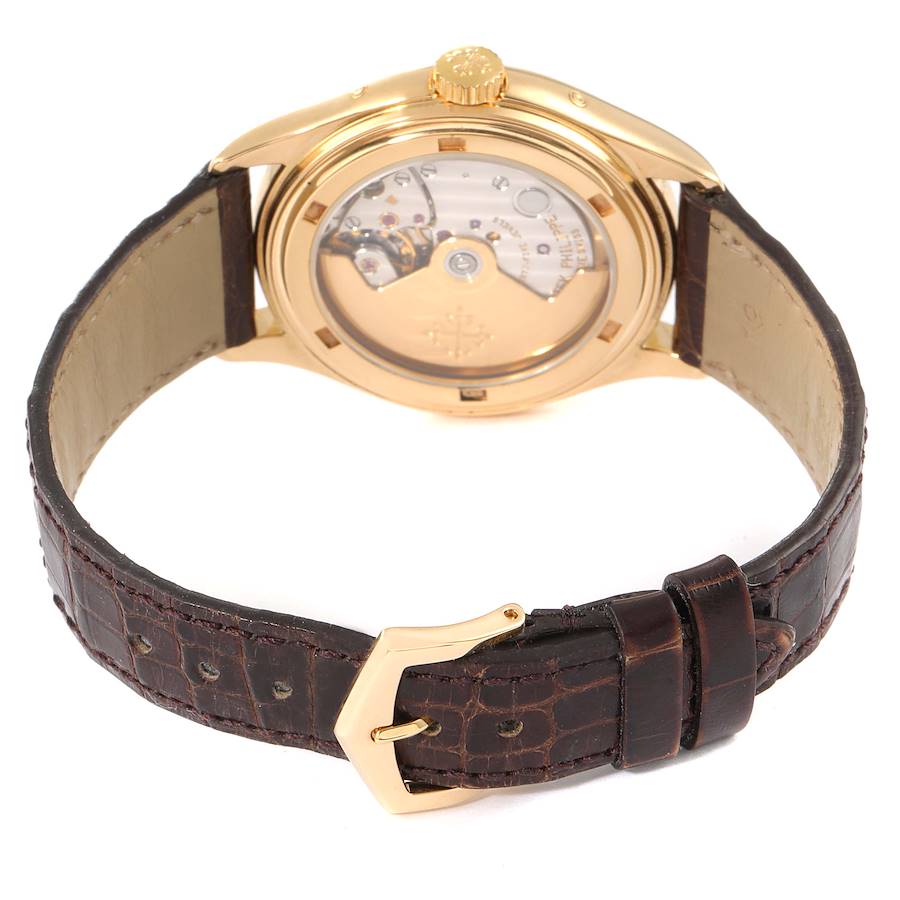Patek Philippe Complications Annual Calendar Yellow Gold Watch 5035 5035j Papers