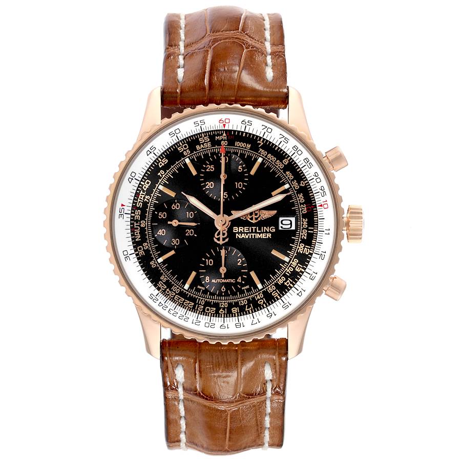 Breitling Navitimer 01 Limited Edition Rose Gold Black Dial Mens Watch R13323