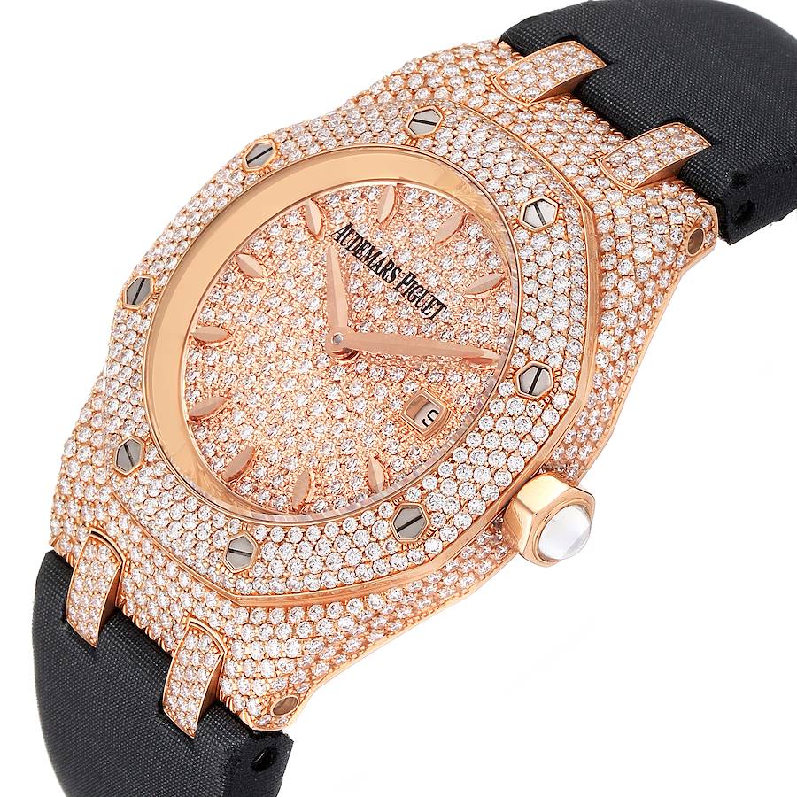 Audemars Piguet Royal Oak Rose Gold Diamond Ladies Watch 67625OR