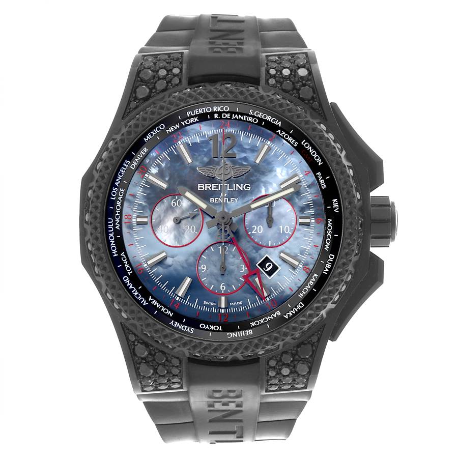 Breitling Bentley GMT Light Body Diamond LE Mother Of Pearl Dial Mens Watch VB0452