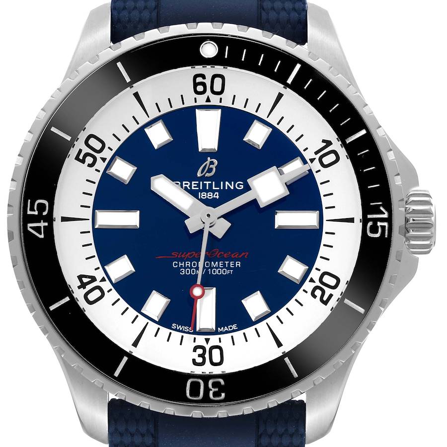 Breitling Superocean 44 Blue Dial Steel Mens Watch A17376
