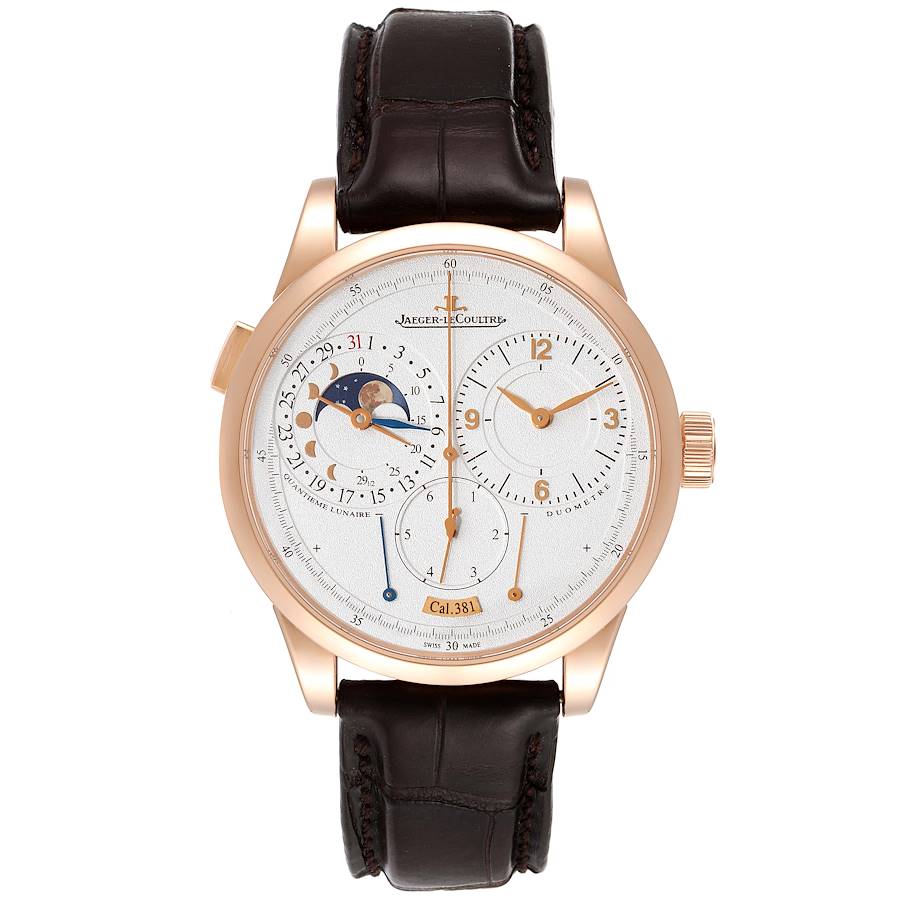 Jaeger LeCoultre Duometre Quantieme Lunaire Rose Gold Mens Watch Q6042421