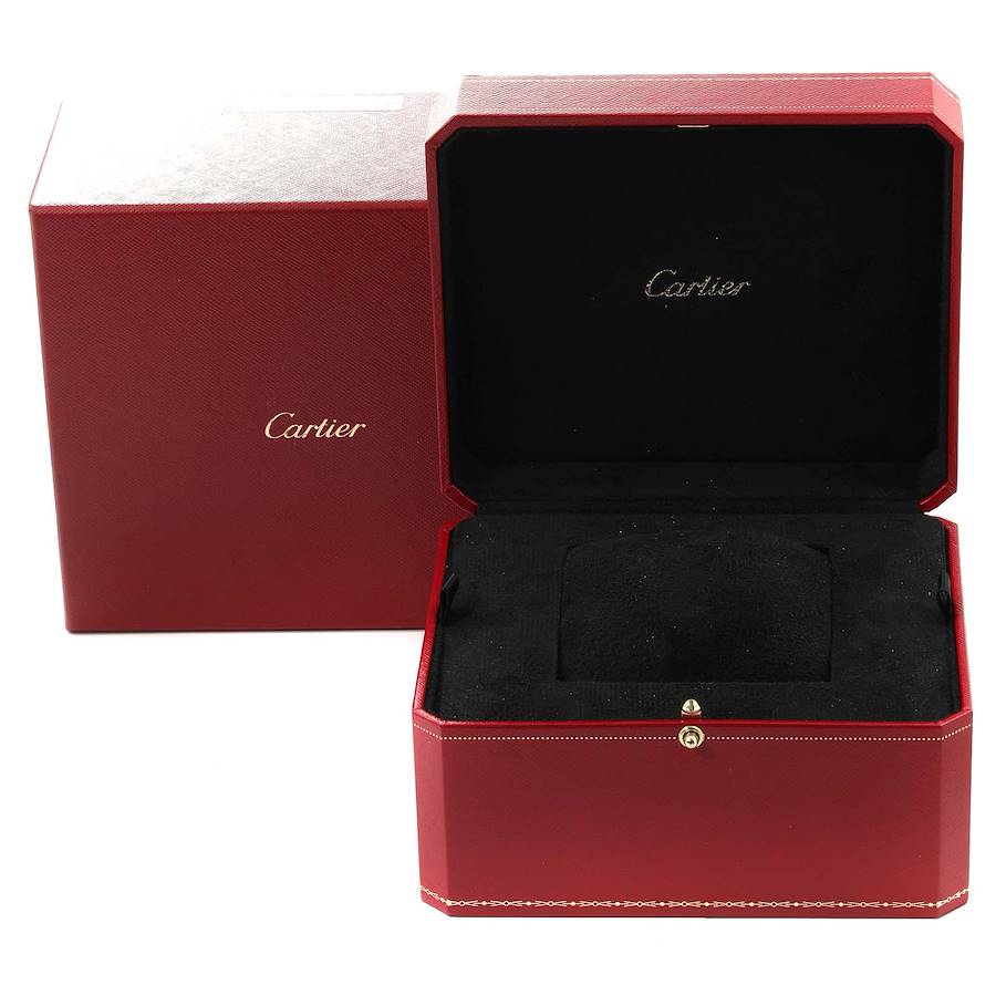 Cartier Tank Americaine Large Rose Gold Diamond Mens Watch WB704851