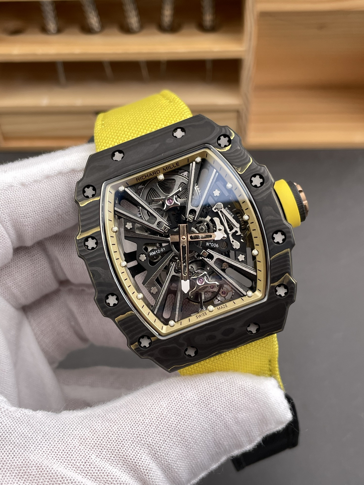 RM12-01 Carbon Fiber Yellow
