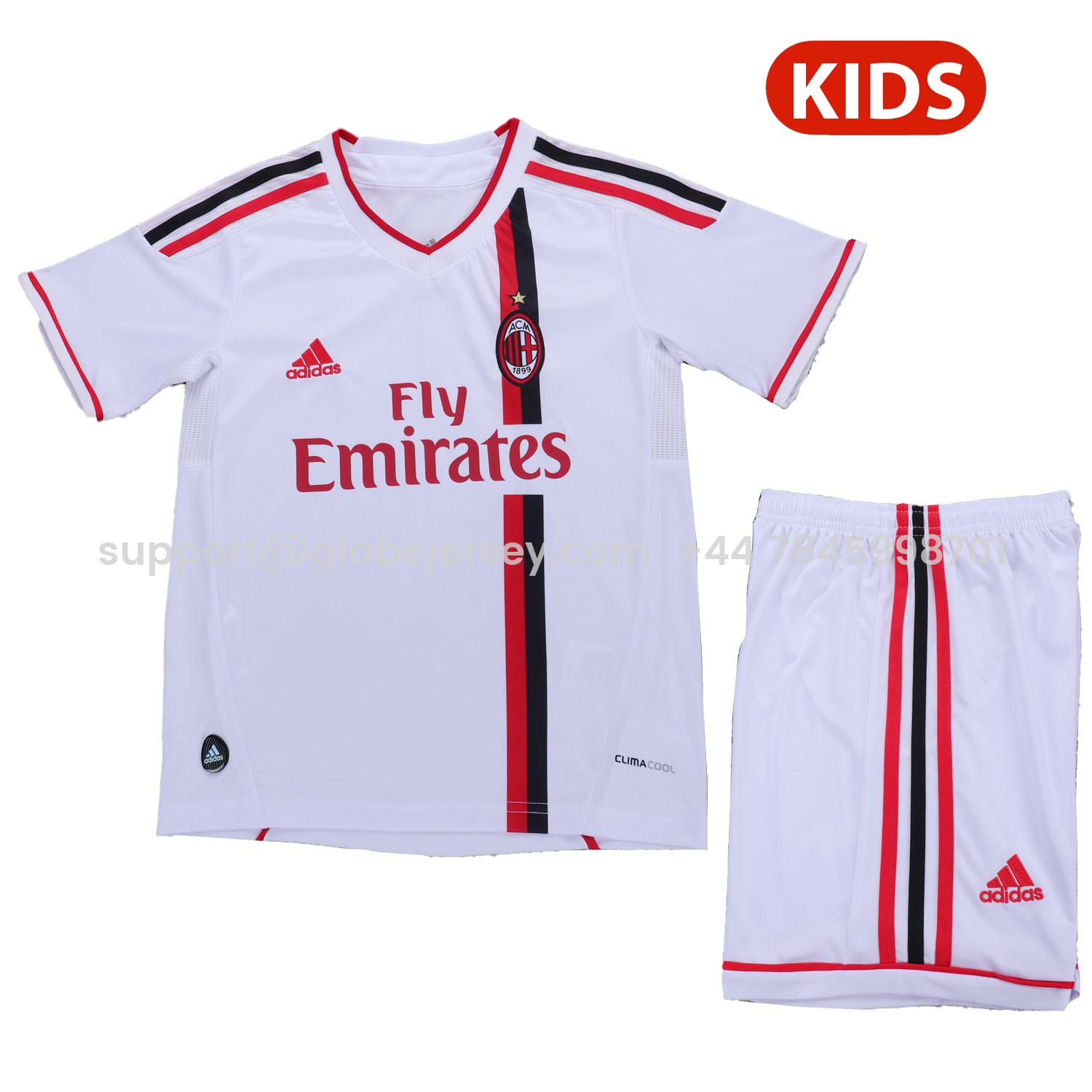 Retro AC Milan 2011-12 Away Kids Kit