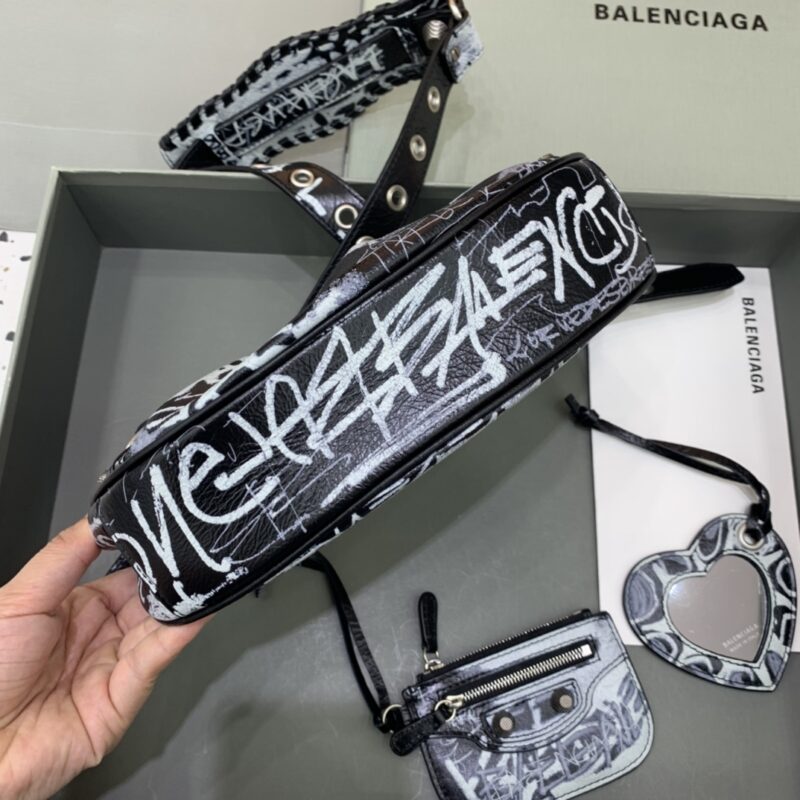 Replica Balenciaga Le Cagole Graffiti Black