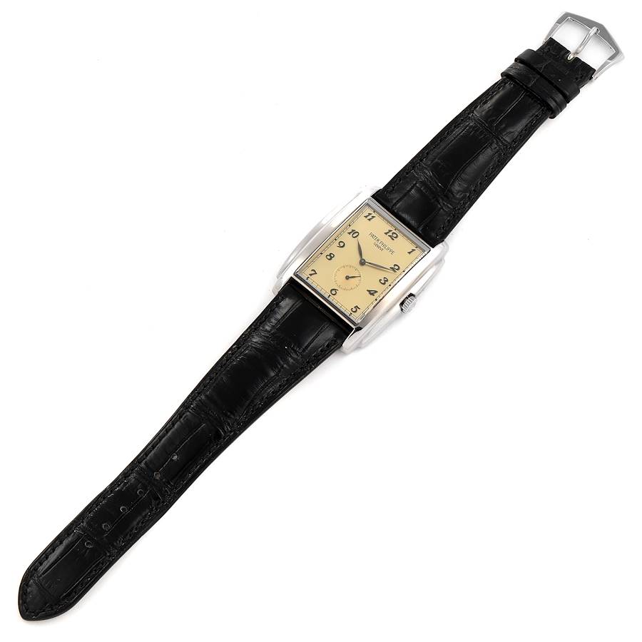 Patek Philippe Gondolo Small Seconds White Gold Mens Watch 5124