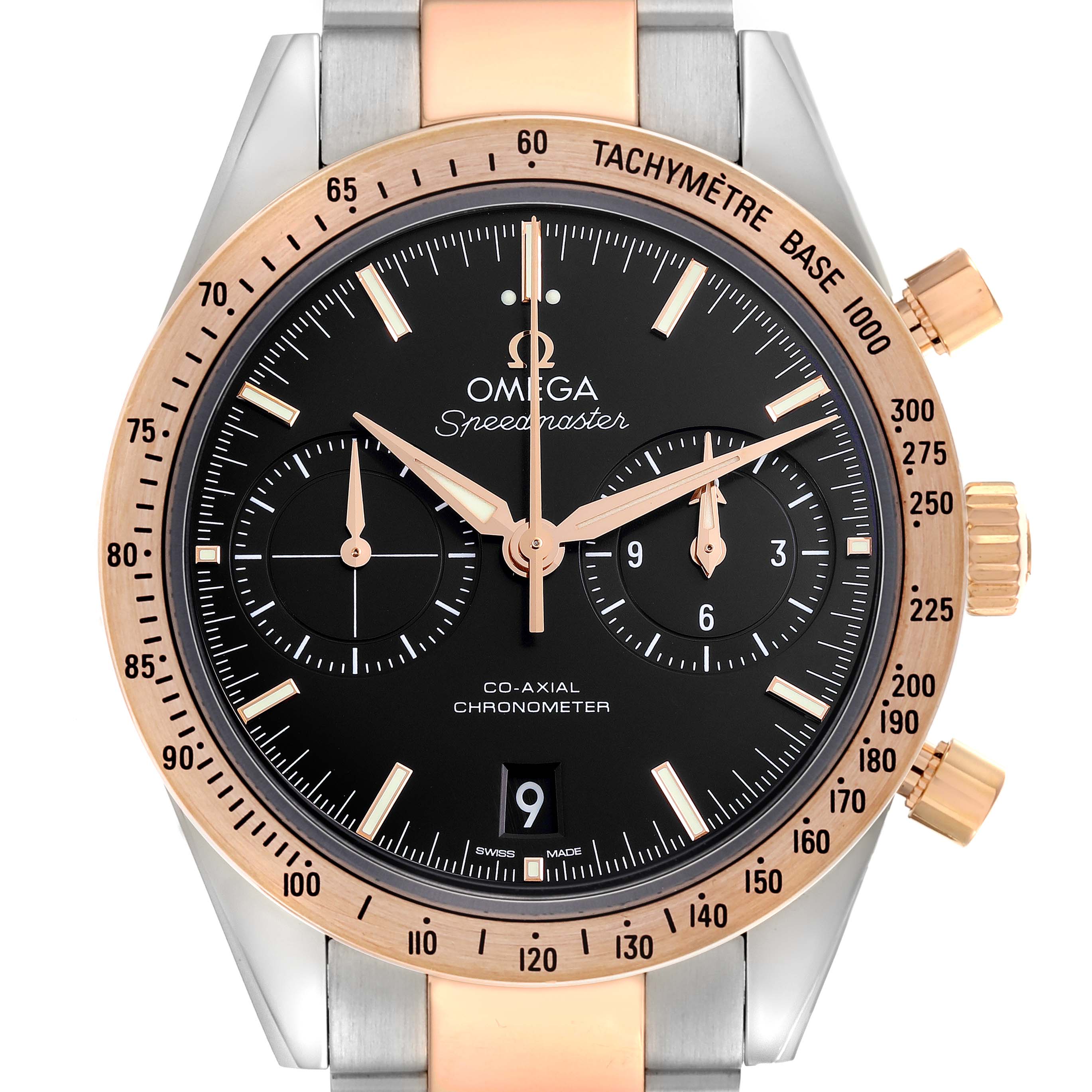 Omega Speedmaster 57 Steel Rose Gold Mens Watch 41.5 MM 331.20.42.51.01.002