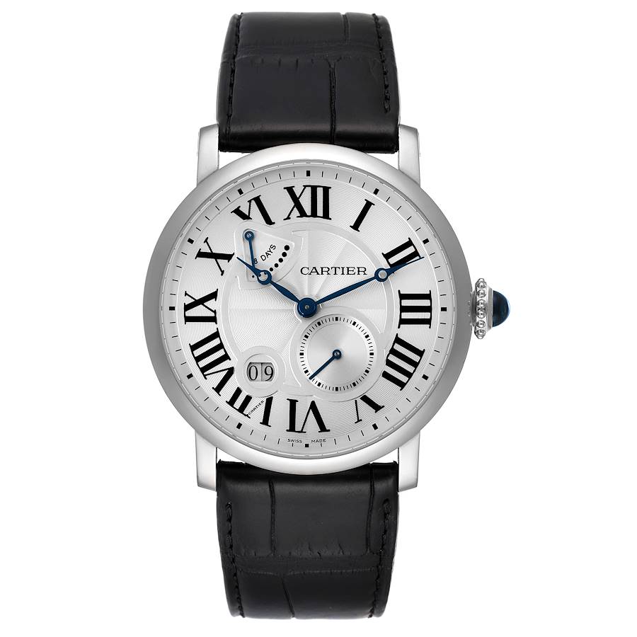 Cartier Rotonde White Gold Power Reserve Mens Watch W1556202