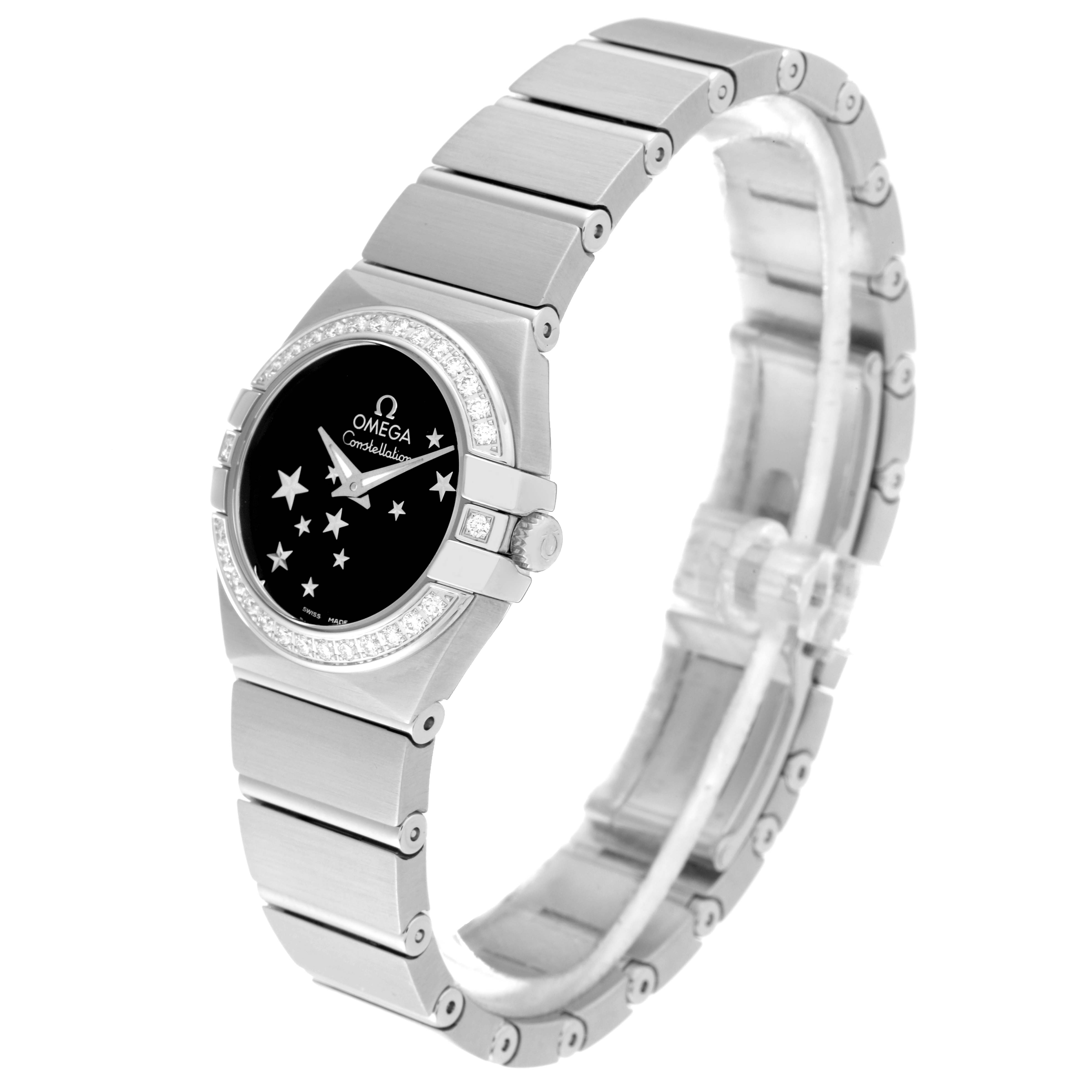 Omega Constellation Steel Diamond Ladies Watch 24.0 MM 123.15.24.60.01.001