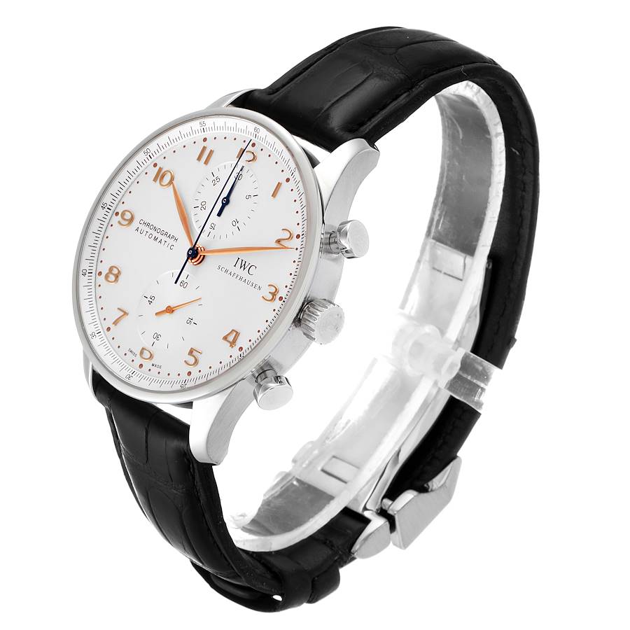 IWC Portuguese Chrono Automatic Stainless Steel Mens Watch IW371445