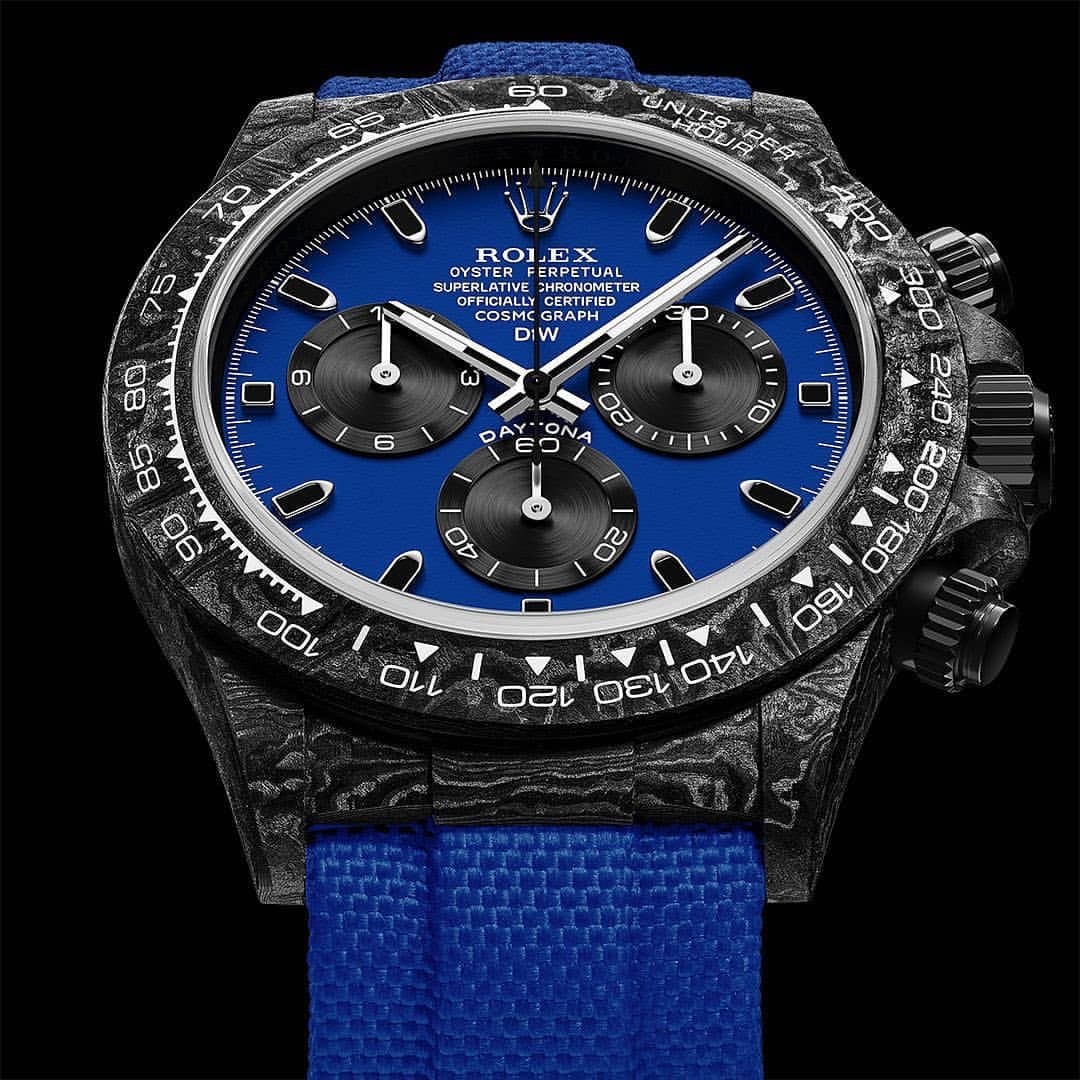 DiW Rolex Daytona Carbon "MIAMI BLUE"