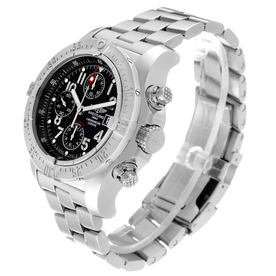 Breitling Aeromarine Avenger Skyland Black Dial Mens Watch A13380