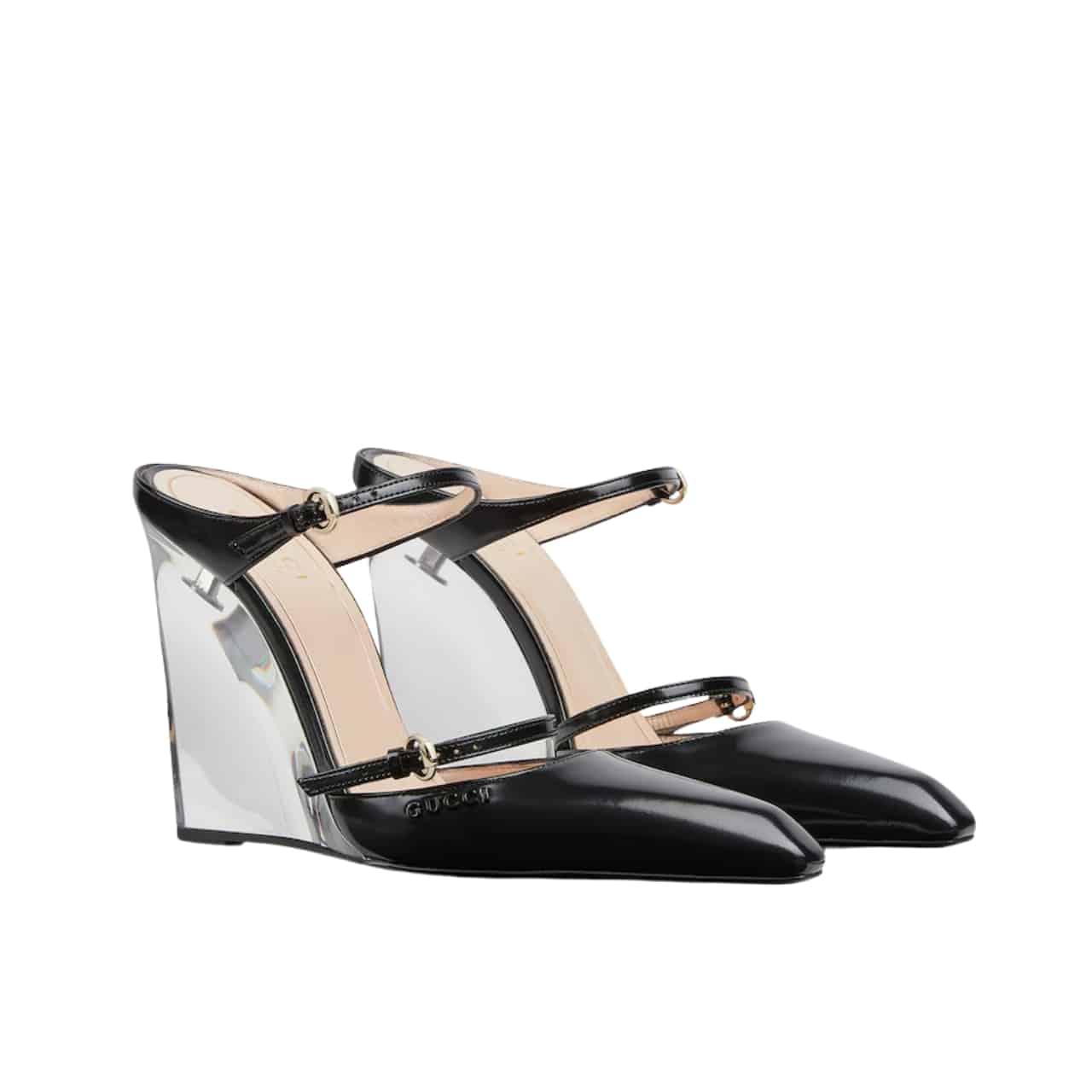 Gucci Women’s Wedge Mule Black 827856 Clg00 1000