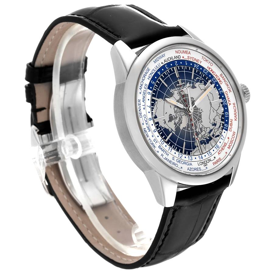 Jaeger LeCoultre Geophysic Universal Time Steel Mens Watch 503.8.T2.S Q8108420 Card