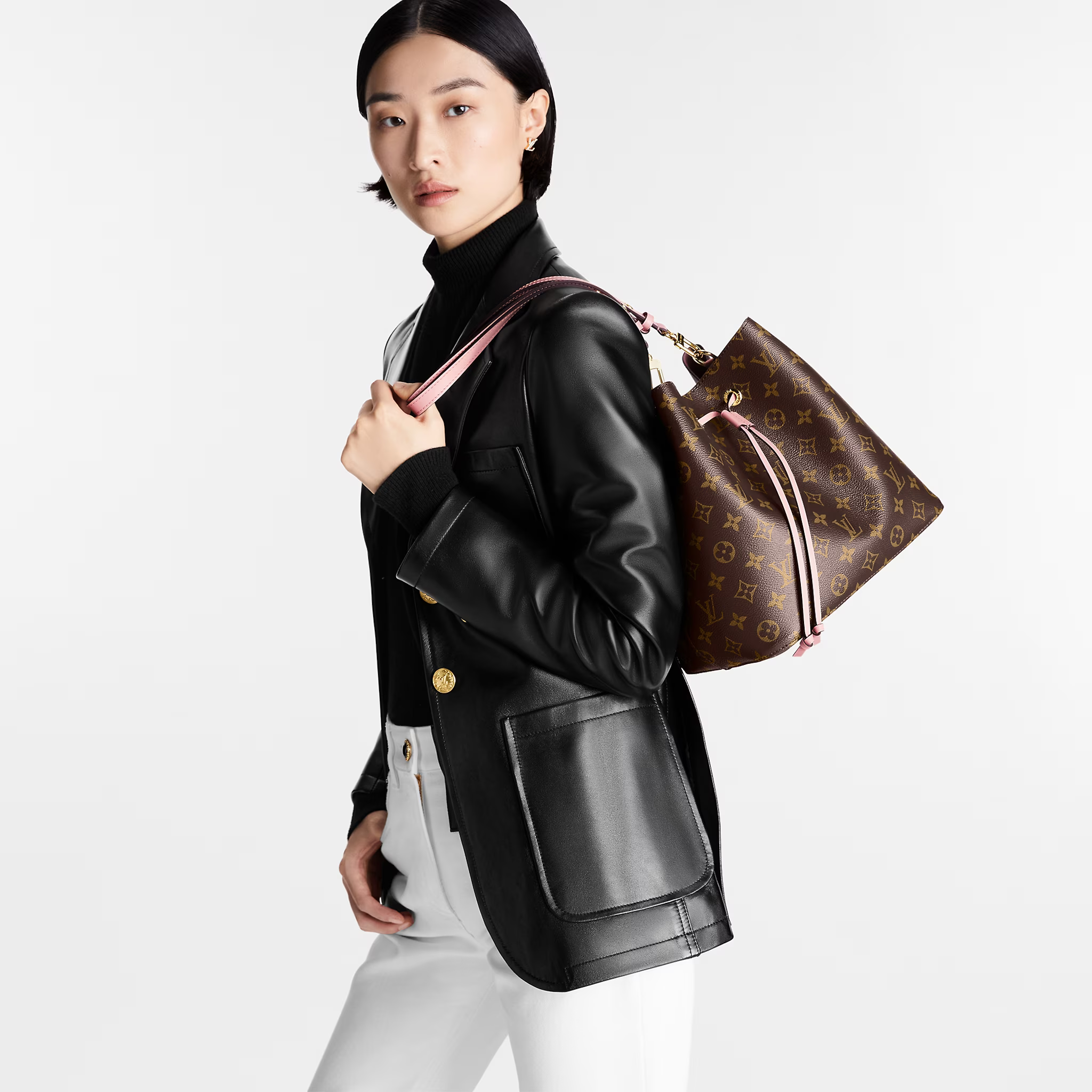 New dark handbag