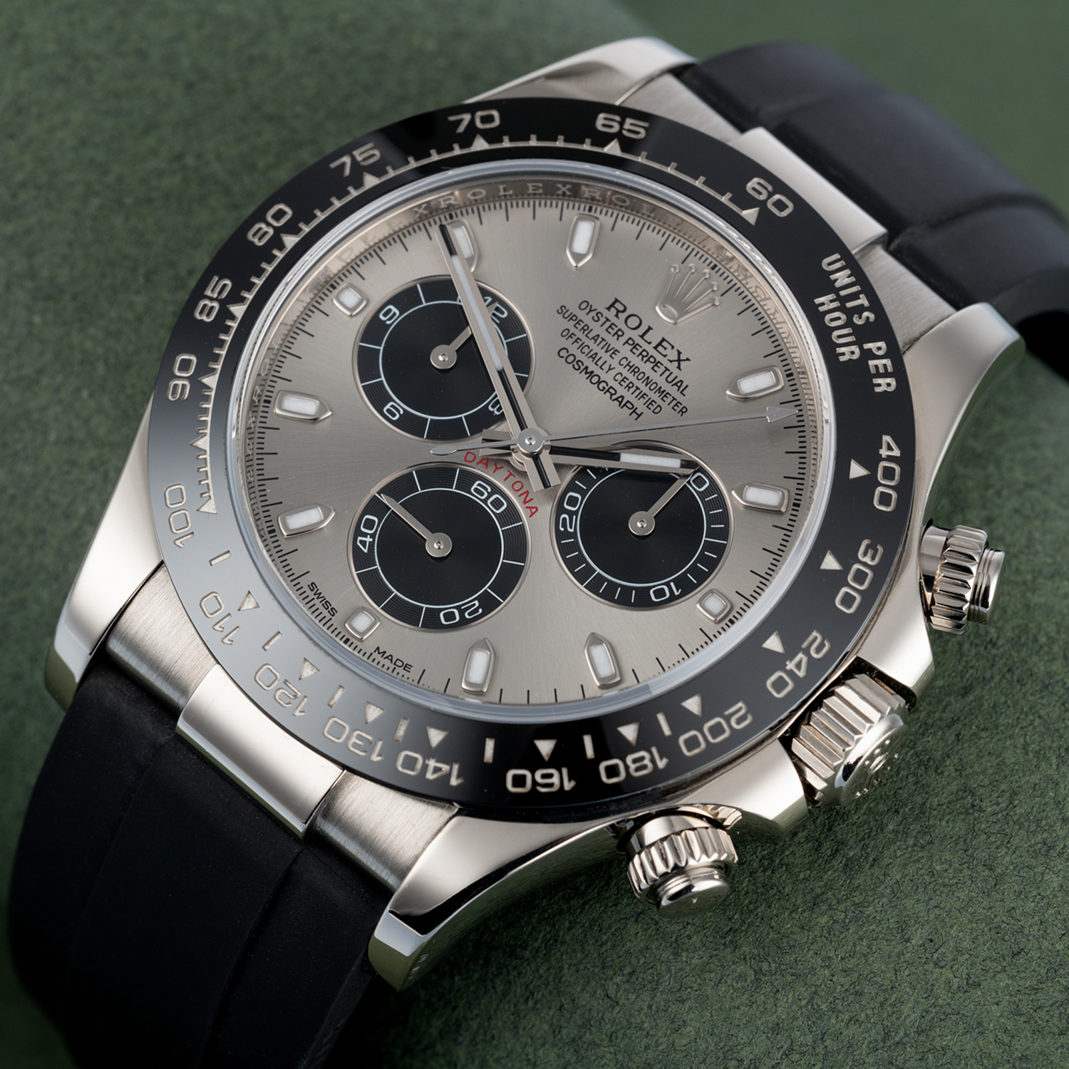 ??Limited Time Offer -Rolex Daytona White Gold Steel Grey Dial Oysterflex Strap 116519ln-0027