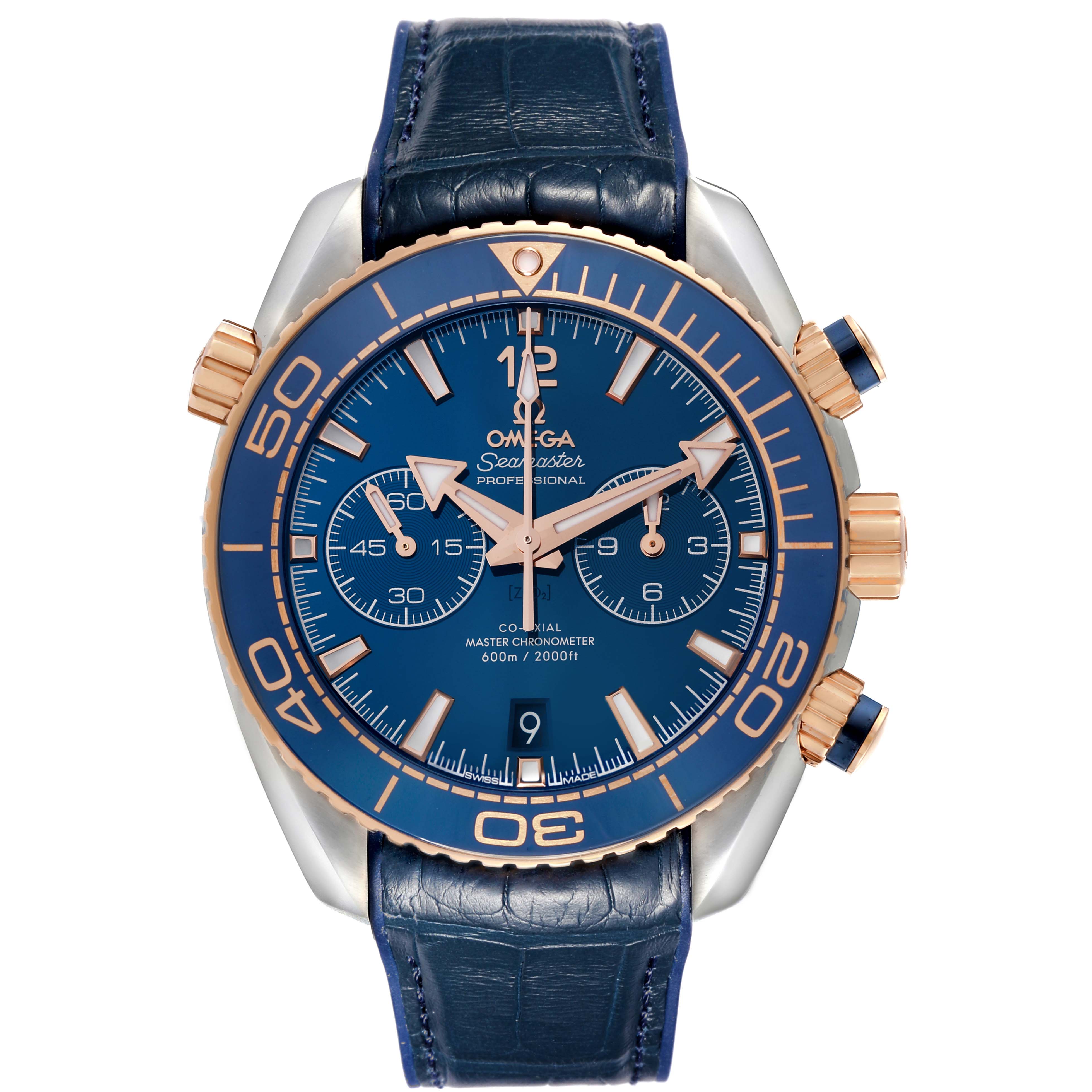 Omega Seamaster Planet Ocean Steel Rose Gold Watch 45.5 MM 215.23.46.51.03.001