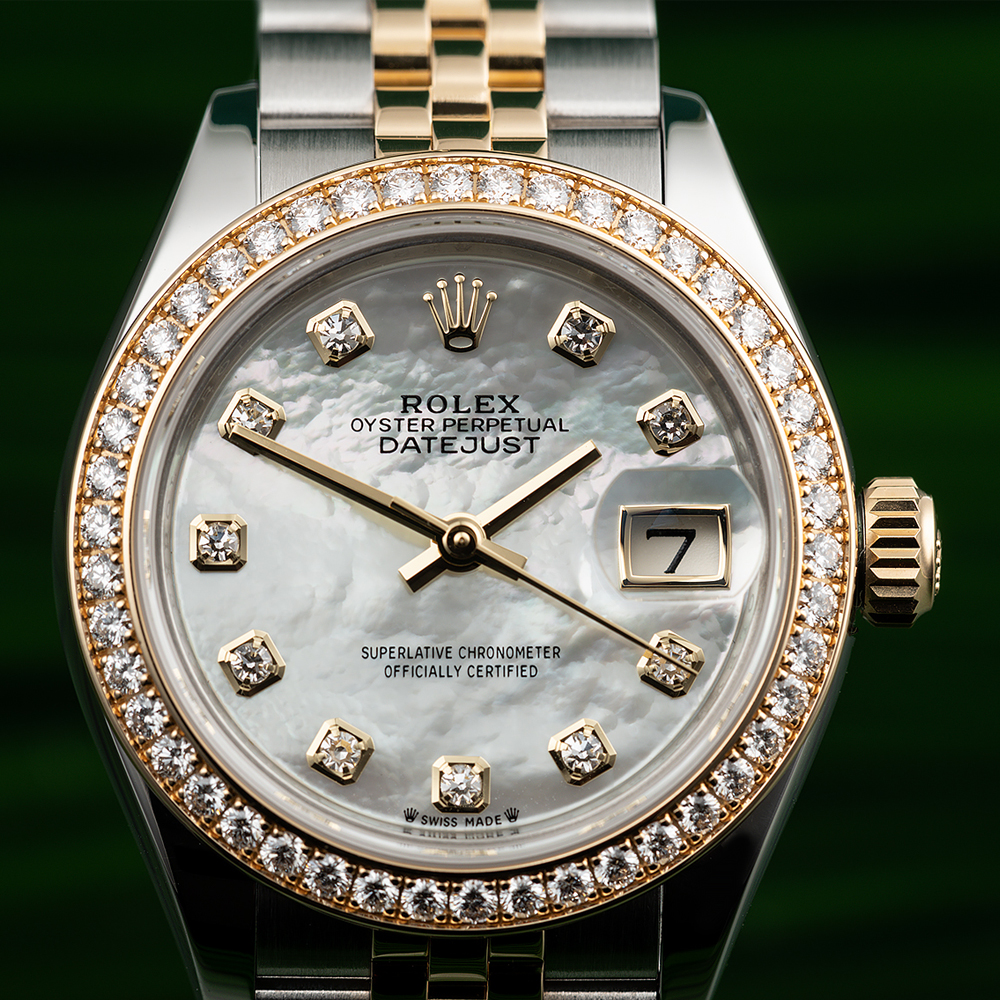 ?Limited Stock-Rolex Lady Datejust 28mm/31mm/36mm 18K Yellow Gold Jubilee Bracelet Diamond Bezel Mother of Pearl Diamond Dial Ref: 279381RBR-0013 /Ref: 279383rbr-0019