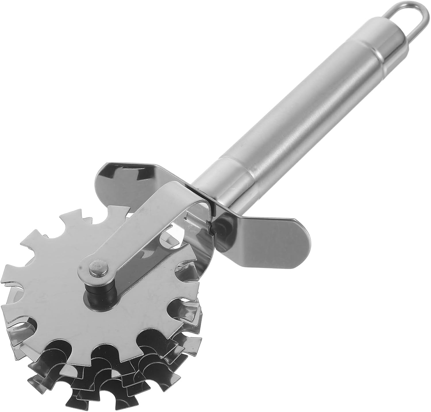 Wheel Meat Tenderizer Roller Stainless Steel Kitchen Tool for Beef Pork Steak Softening and Cooking Preparation 7.59X2.83X1.57 Inch