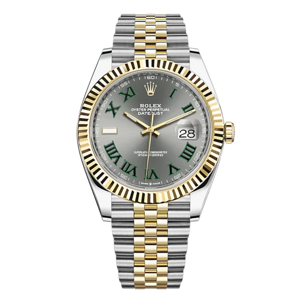 Rolex Oyster/Jubilee Perpetual Datejust 41 Two-tone Wimbledon - M126333-0020/126333-0019 Brand Unworn