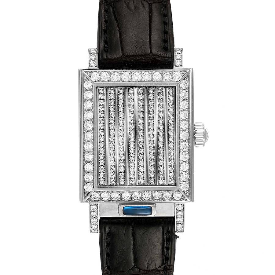 Vacheron Constantin Jalousie Shutter White Gold Diamond Ladies Watch 91002