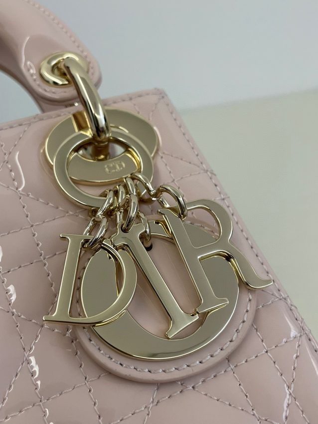 Replica Lady Dior Mini Pink Patent