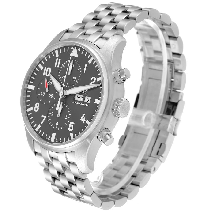 IWC Pilot Spitfire Automatic Chronograph Steel 43mm Mens Watch IW377719